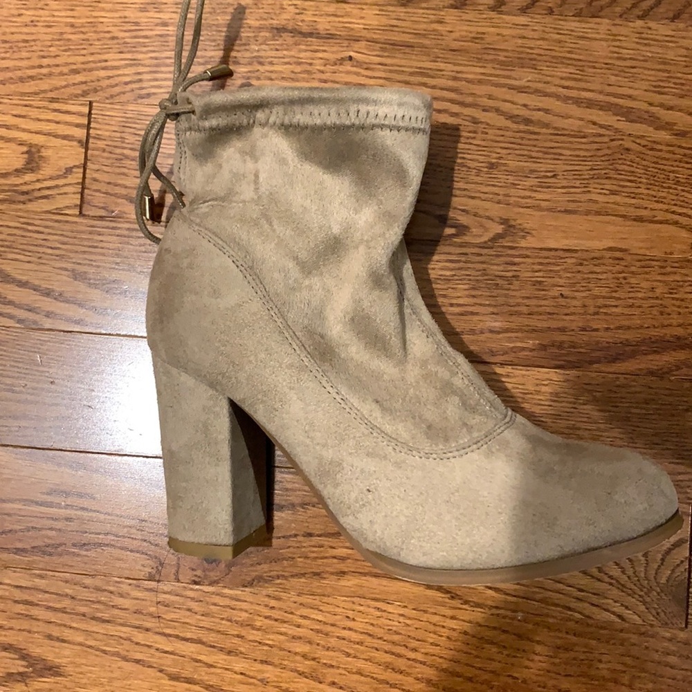 Beige booties
